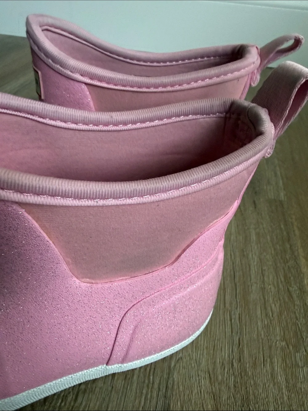 Hunter Kids Pink Glitter Ankle Rain Boots Size 2